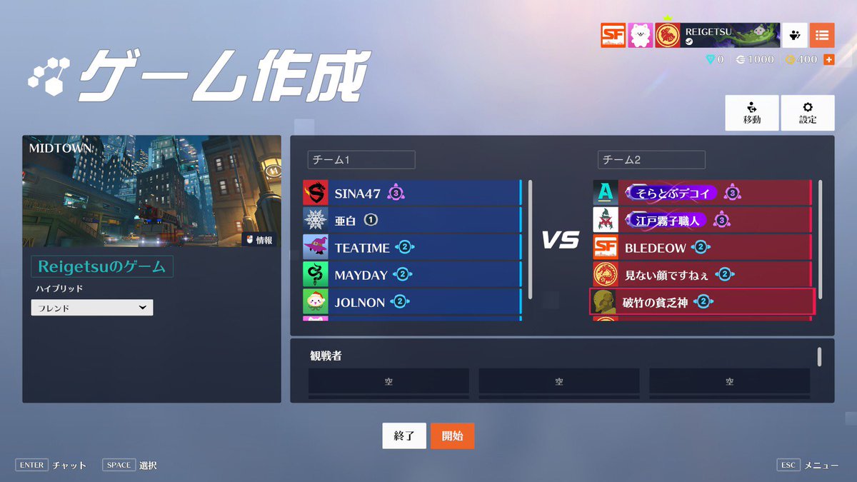 283Ptsudoi's tweet photo. Overwatchカスタムお疲れ様でした！
色々ありましたが無事成功ということで行きたいと思います。
次回の開催等は未定ですが、また参加していただけると幸いです。
他のゲームのカスタム等も企画中ですのでぜひ奮ってご参加ください！
これは最後の6VS6
 #283OW https://t.co/8kzihoLyoF