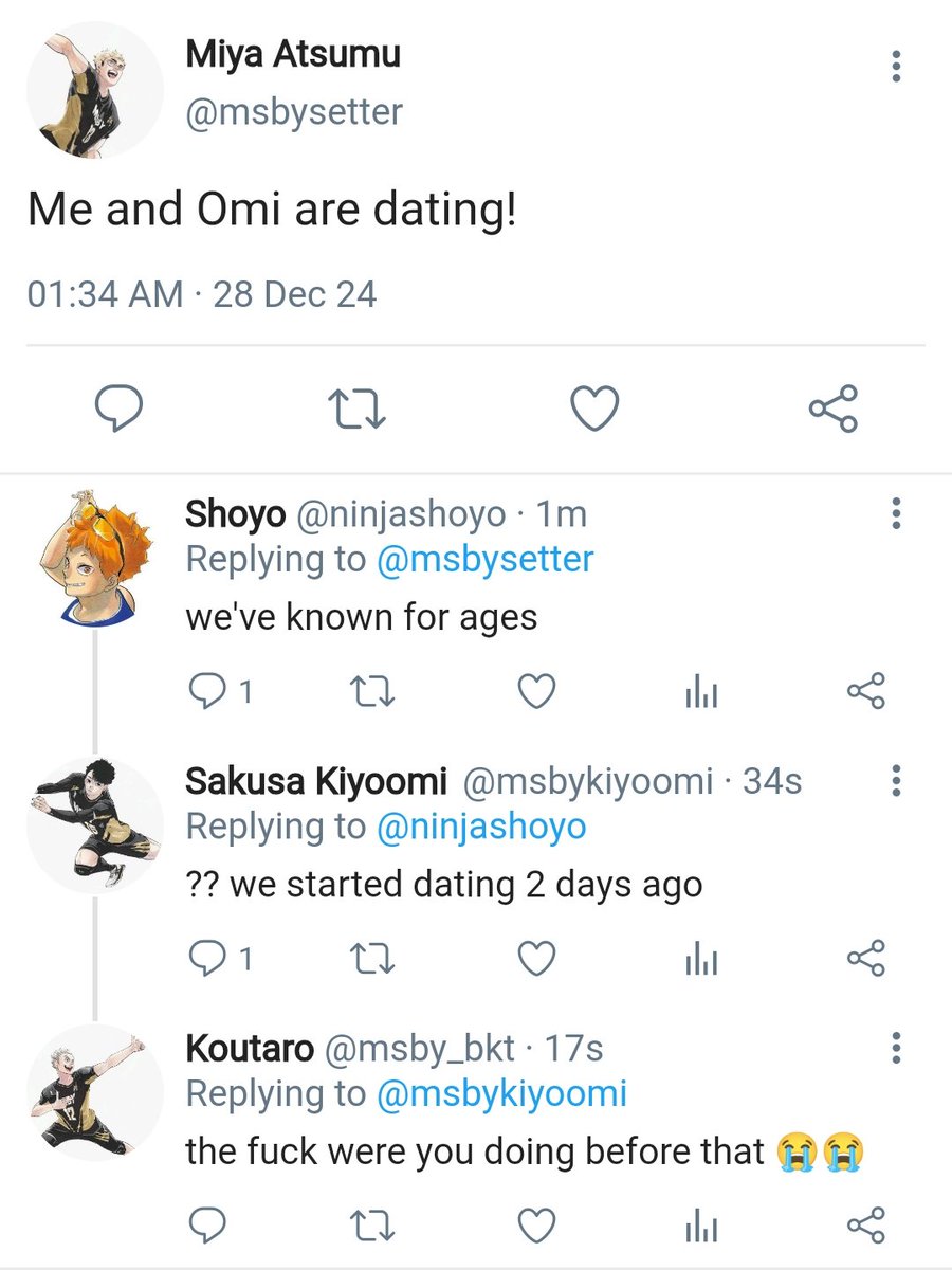 mhqcorner's tweet photo. #sakuatsu

MSBY fits this meme so much https://t.co/mNsL0Jstr2