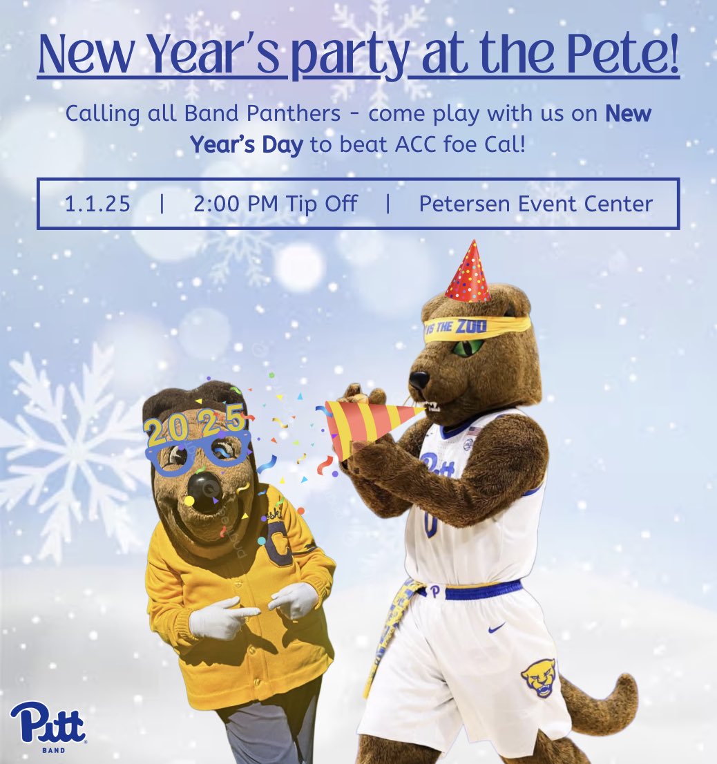 Join us for a New Year's Party at the Pete to beat ACC foe Cal! 💙💛 #H2P #BeatCal 

Sign up here: nam02.safelinks.protection.outlook.com/?url=https%3A%…
