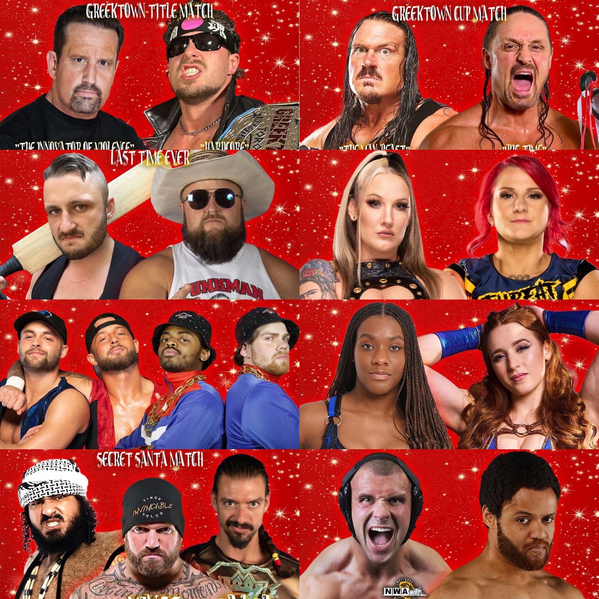 TORONTO 🤯 SATURDAY NIGHT! #ECW LEGENDS @thetommydreamer AND <a href="/Rhyno313/">Rhyno</a> HEADLINE OUR STACKED HOLIDAY EVENT! 🔥 GET TICKETS OR WATCH LIVE WORLDWIDE ON @fitetv! 🎁 LIMITED VIP TABLES + MEET &amp; GREETS ARE STILL AVAILABLE LINK IN BIO 🎄 #GREEKTOWNWRESTLING #TNA #WWE #BUSTEDOPEN