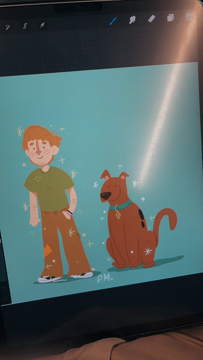 peyton_munson's tweet photo. I have a whole sticker collection I want to have where instead of couple stickers it’s best friends! I got SpongeBob and Patrick next!! AND raggedy Ann and Andy! #art #fanart #bluey #scoobydoo #amphibia https://t.co/fUwwTc9not