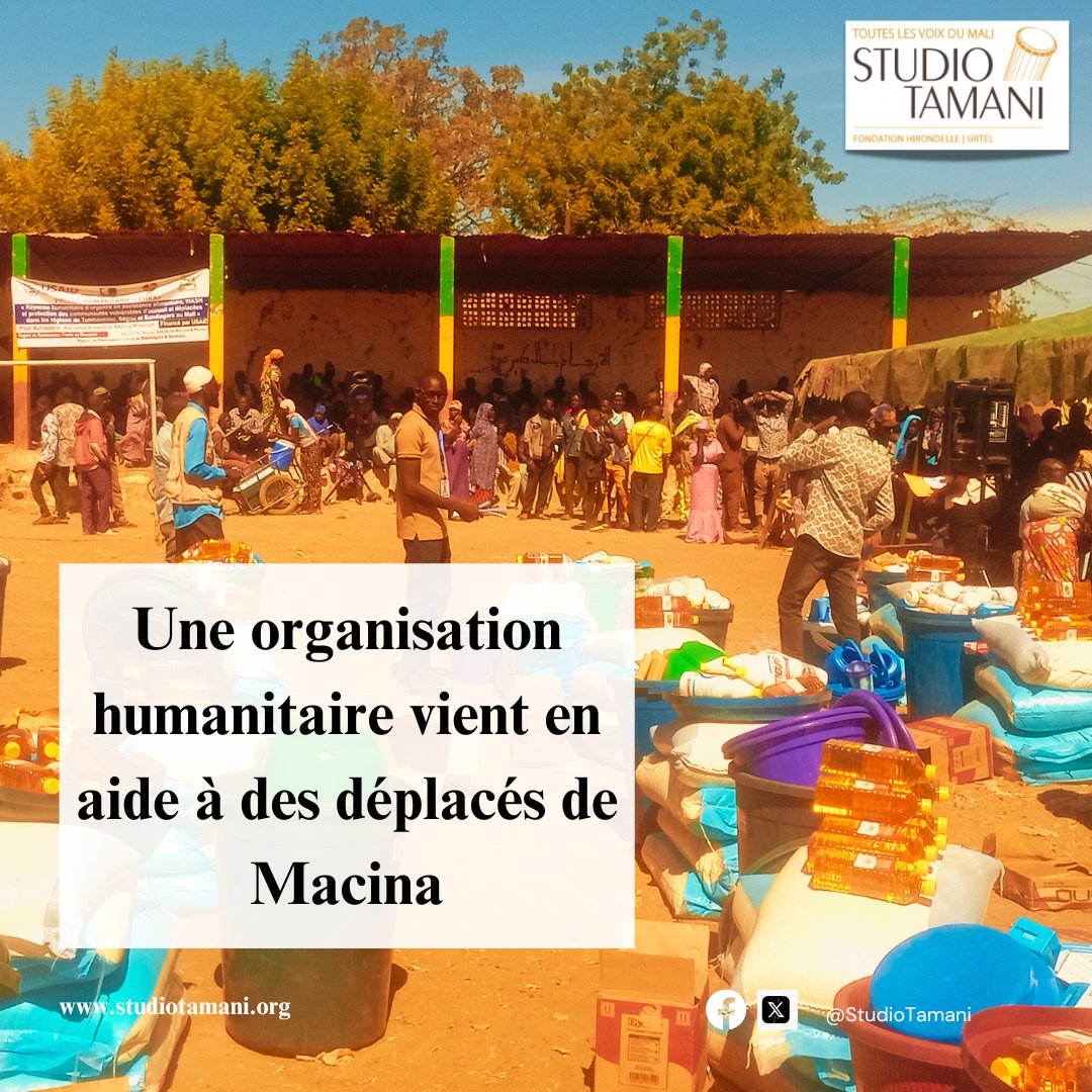 StudioTamani's tweet photo. #Mali 🇲🇱 505 ménages #déplacés et leurs hôtes des communes de #Macina et de #Kokry ont reçu ce jeudi 26 décembre 2024 chacun un don composé de vivres et de non vivres. 𝑬𝒏 𝒍𝒊𝒓𝒆 + 𝒔𝒖𝒓 📖👉 https://t.co/lTaqzU69zZ https://t.co/AGwu0OLgEJ