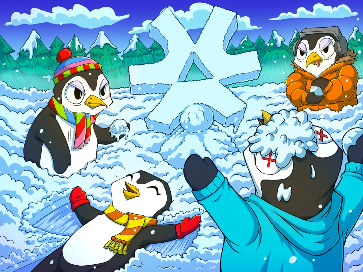 HolyRyzi's tweet photo. Penguins on New Year's vacation🐧✳️ https://t.co/0I1GaHp6x6
