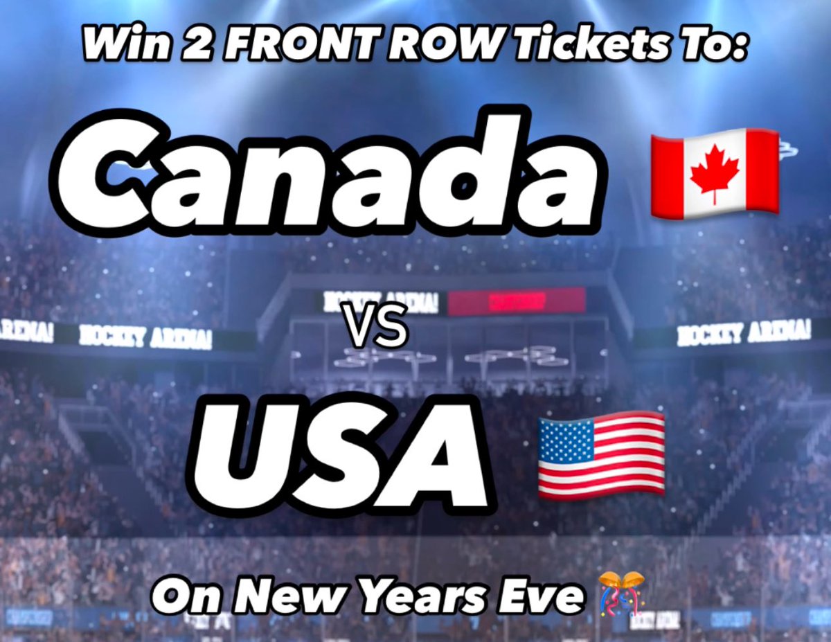 Faces Magazine (@facesottawa) on Twitter photo 🇨🇦RT & Follow <a href="/facesottawa/">Faces Magazine</a> for your chance to win 2 FRONT ROW Tickets to see Canada vs 🇺🇸 on New Years Eve 🎊 #ottawa #WorldJuniors 🇨🇦RT & Follow <a href="/facesottawa/">Faces Magazine</a> for your chance to win 2 FRONT ROW Tickets to see Canada vs 🇺🇸 on New Years Eve 🎊 #ottawa #WorldJuniors
