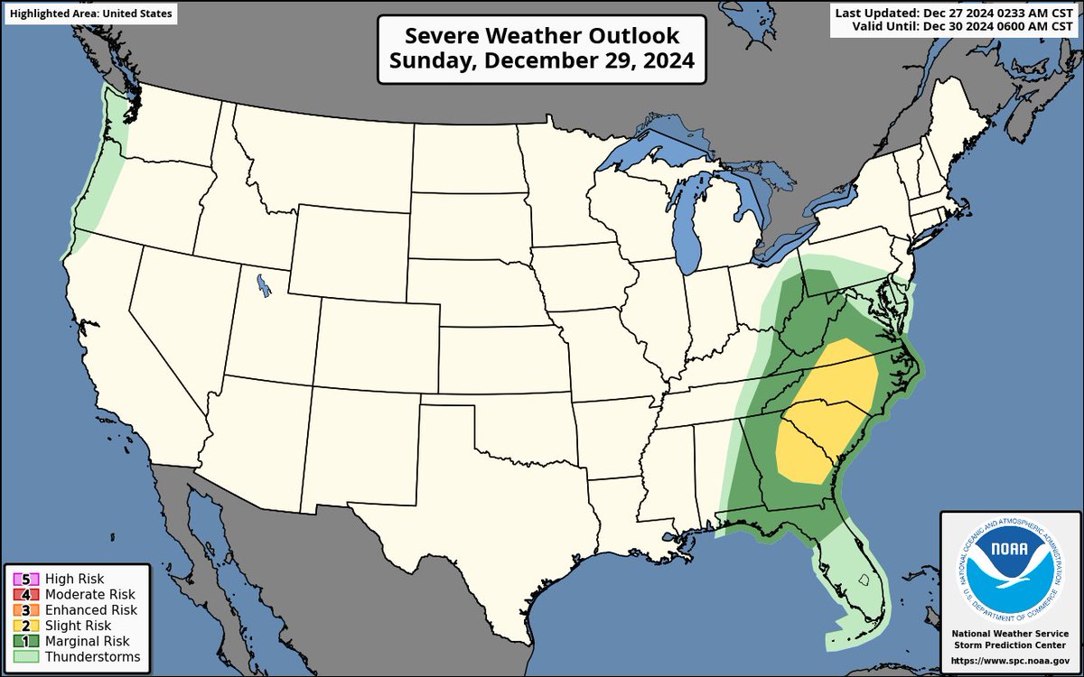 NWS's tweet photo. ⚠️Severe Weather This Weekend
A regional outbreak of severe storms, with large hail, damaging winds, and strong tornadoes is possible Saturday - Saturday night, from Texas, across the Lower Mississippi Valley, into parts of the Tennessee Valley.
➡️The risk shifts east on Sunday.
