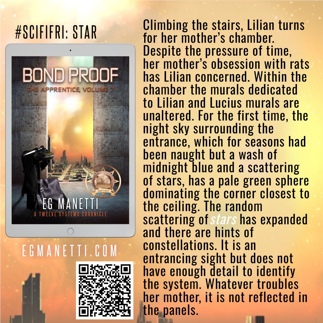 #scififri 12-27-24
Lilian's mother, Helena, is a seer of visions and uses art to convey some of her visions. Although skeptical, Lilian has learned to pay attention when Helena is upset.
egmanetti.com/the-twelve-sys…