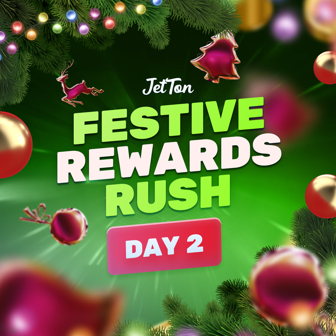 🎁 JetTon Festive Rewards Rush: Day 2! 🎁

It’s time to spread the festive season spirit and exciting rewards!

⚡️ Day 2 Task:
1. Follow <a href="/JetTonGames/">JetTon💎Games</a> 🤝
2. Like this post ❤️
3. Repost it 🔁

💰 Rewards: In 24 hours, 30 random winners will get 30 FS in JetTon Games each!

Stay