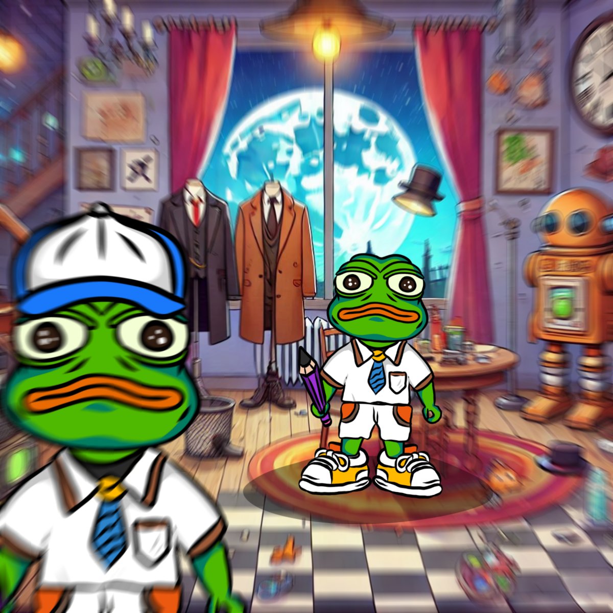 Rare trait highlights: Some Pepes are unlocking attributes like diamond hats, fire backgrounds, and glowing auras. What will your Pepe unlock next?