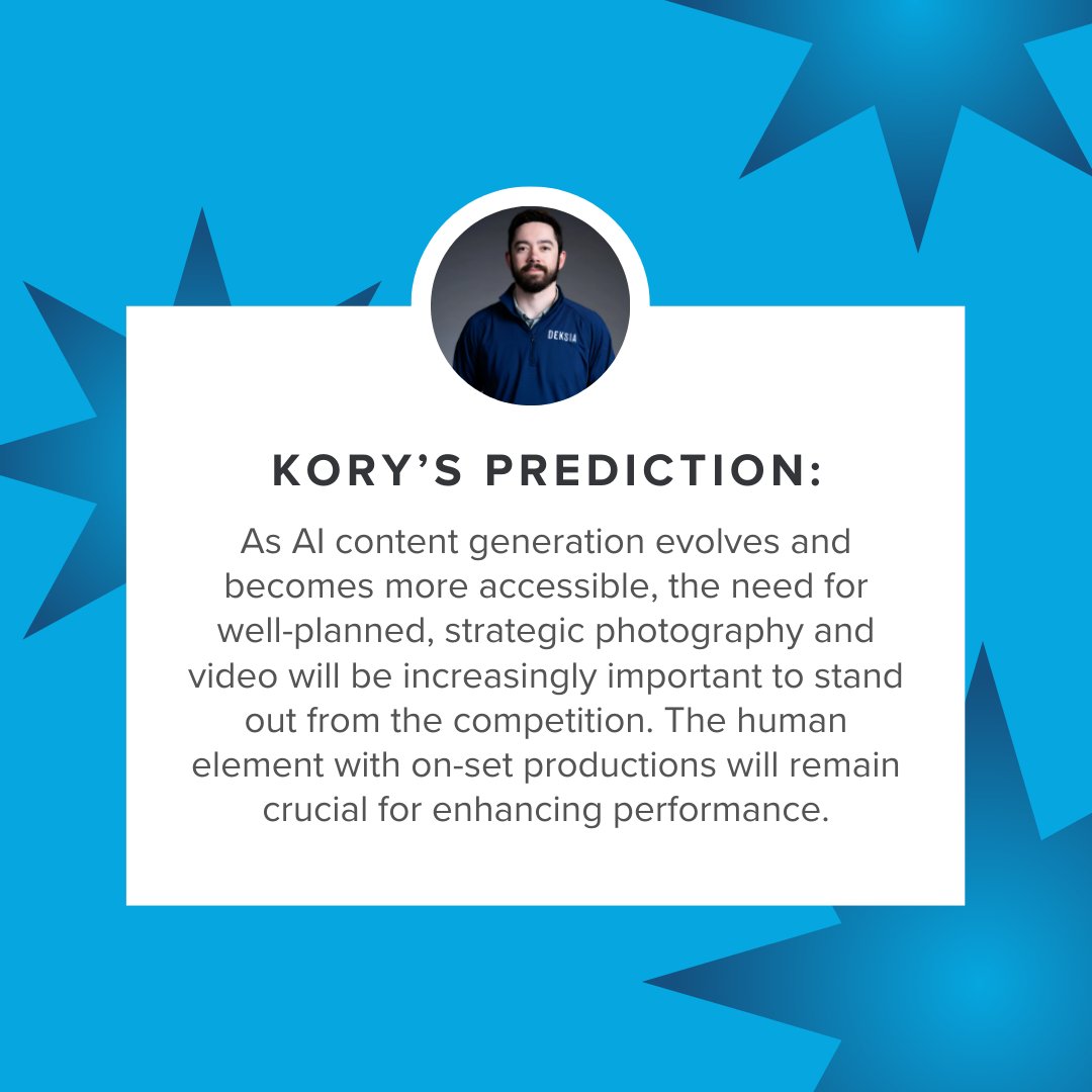 Deksia's tweet photo. We asked our team what they expect to happen in marketing in 2025. 🔮

This is what they had to say.

What do you think of these predictions? Have any of your own?

#Deksia #makeitfun #marketing #striving #2025 #2025predictions #newyear https://t.co/CcABxs5LiN