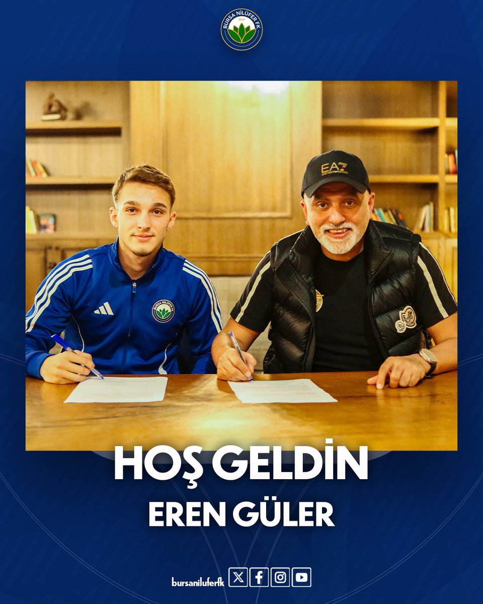 BursaNiluferFK's tweet photo. HOŞ GELDİN EREN GÜLER

Kulübümüz Nesine 3.Lig 2024-2025 sezonunun ikinci devresi için başarılı genç hücum oyuncusu Eren Güler ile sözleşme imzalamıştır. 

Eren Güler’e hoş geldin diyor ve nice şampiyonluklar diliyoruz.

#haydiNilüfer #BursaNilüferFK https://t.co/fJwgXatoac
