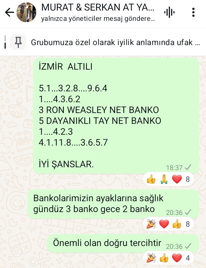 MESELE HER ZAMAN DOĞRU TERCİH OLMALI SABAH 2 NET BANKO 1 ALTERNATİF AKŞAM 2 NET BANKO 1 ALTERNARİF 

MİSLİ KAZANLARDA VAR TABİİ 

SON AYAĞA KALDI BOL ŞANS SİZLERİ DE BEKLERİM