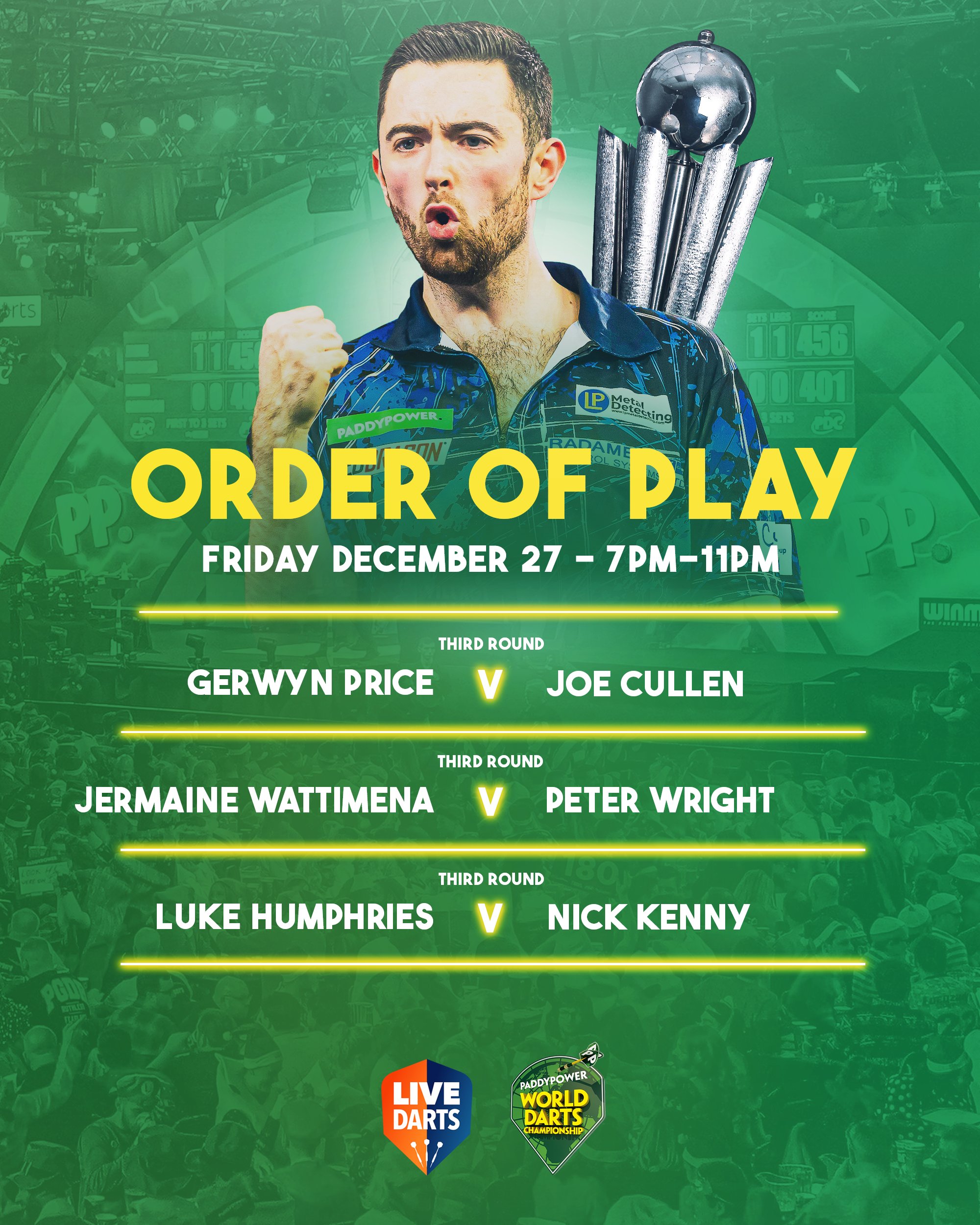 Live darts tonight discount