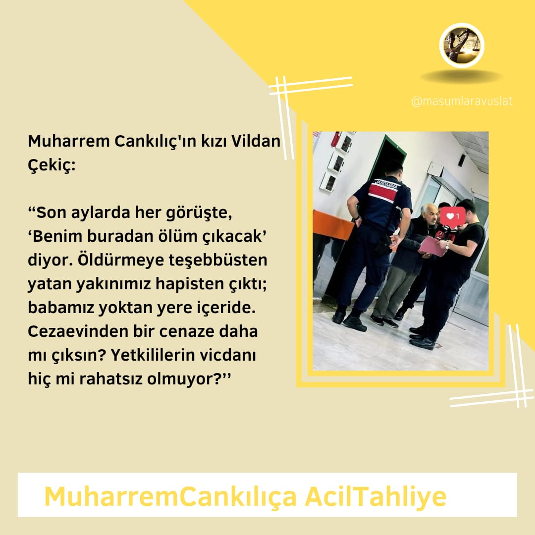 YeniYıldan Beklentim‼️‼️
Cezaevinde olan hasta, yaşlı tüm mağdurların mağduriyetlerinin giderilmesini ve hukukun uygulanmasını istiyorum. ‼️‼️
#yenidoğançetesi 
#Yemen