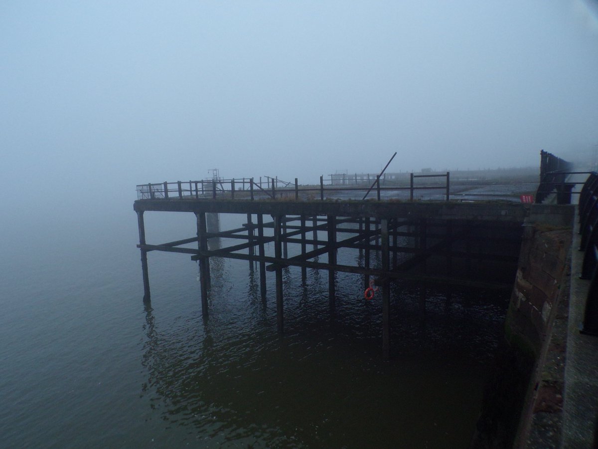 Down at the dock. Fog and mist. My photo taken today. #Liverpool #CityLives #PHOTOS