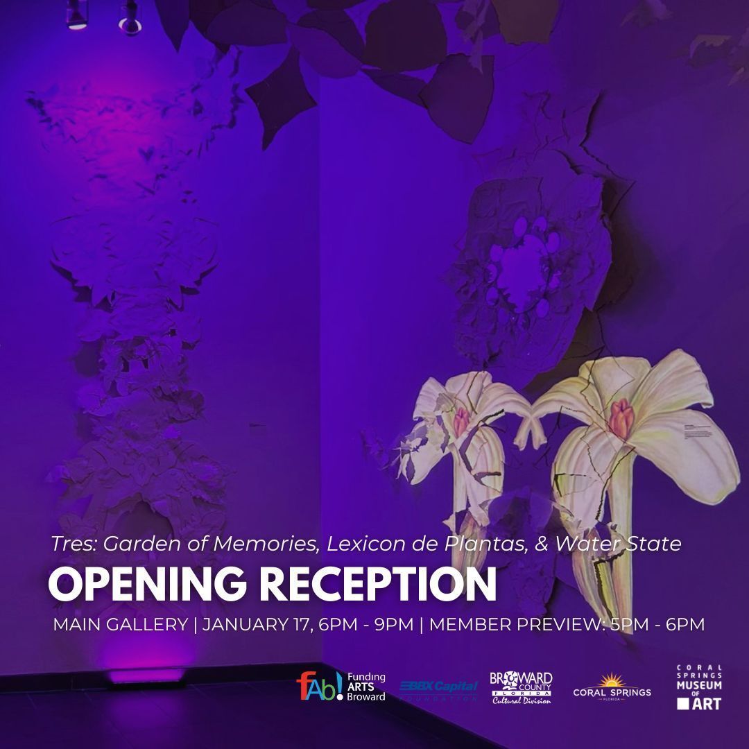 CoralSpringsMOA's tweet image. 🌿 Step into a world where memories bloom and transform! Join us for Alejandra Abad's mesmerizing exhibition at the #CSMoA, where Venezuelan roots meet South Florida's vibrant community through experimental animation and interactive installations.

RSVP: buff.ly/4ixDon8