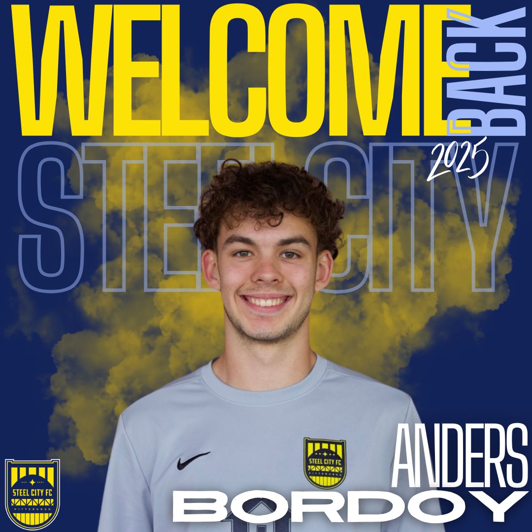 SteelCityFC's tweet image. Welcome back for the 2025 season, Anders Bordoy and Payton O'Malley!

#pittsburghsoccer #pittsburghhomegrown #uslleaguetwo #USLWleague