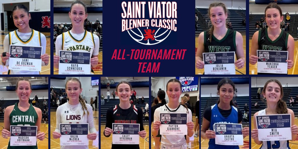The 2024 #BlennerClassic41 All Tournament Team:

Jami De Guzman, GBN
Kaya Schneider, GBN
Julia Benjamin, GW
Makenna Yeager, GW
Madison Hoffman, GLC
Kalin McCrea, SV
Casey Vyverman, MHS
Payton Giannone, MV
Anahya Castro, VH
Mia Smith, WHS