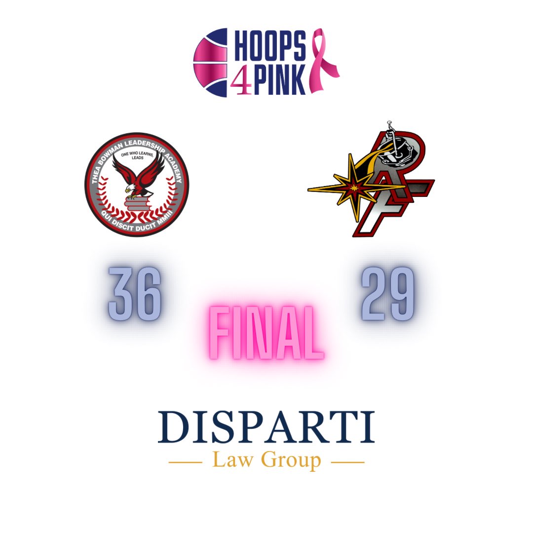 Game 5 
Bowman 36 🔵 River Forest 29 #Hoops4Pink