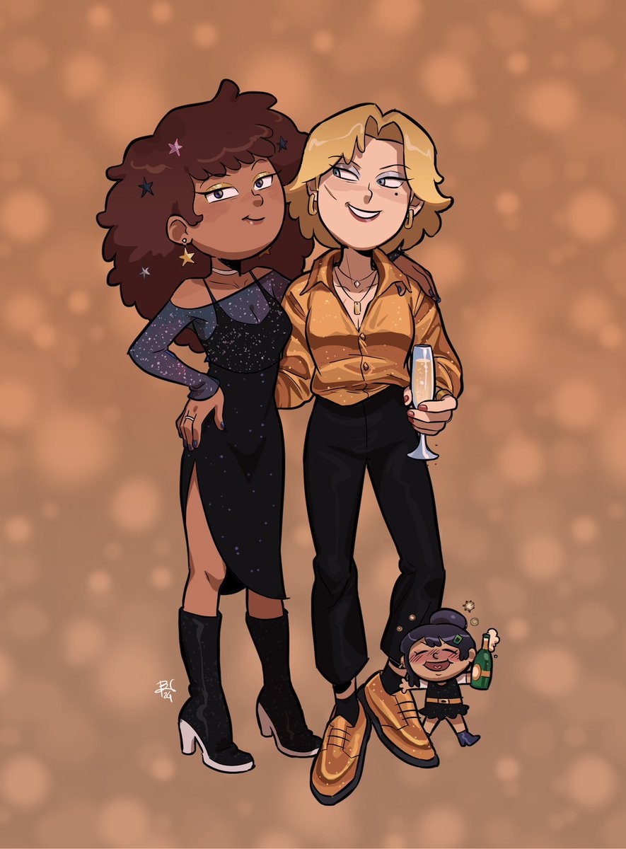 I wanted to draw the trio but sashanne kicked in…
happy holidays!