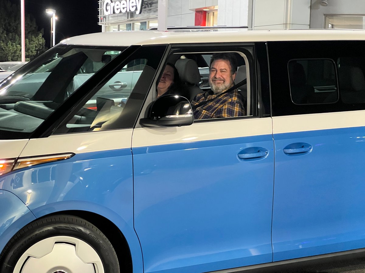 GreeleyVW's tweet photo. Another #IDbuzz on the road! Congrats to Aaron and Cynthia on this fun new ride. Thank you for your business from everyone at #Greeley #Volkswagen! 

#greeleyco #greeleycolorado #vw #vwfamily #vwlove #vwlovers #vwidbuzz #vwbus https://t.co/olfYJU0pto