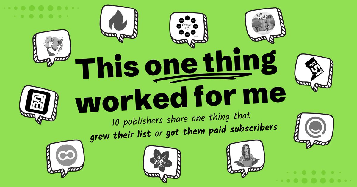Tomorrow's issue is SO GOOD I want to paywall it, but I'm not gonna.  

10 publishers shared 1 thing that worked to  
💌 Grow their email list 
💰Get more paying readers  

Featuring <a href="/kaitarford/">Kaitlyn Arford — Freelance Writer</a> <a href="/monplateau/">Mon Plateau</a> <a href="/Aftermath_site/">Aftermath</a> <a href="/jenni_gritters/">Jenni Gritters | Biz Coach & Strategist</a> <a href="/51stnews/">The 51st</a> <a href="/RobertBrandl/">Robert Brandl</a> and more!