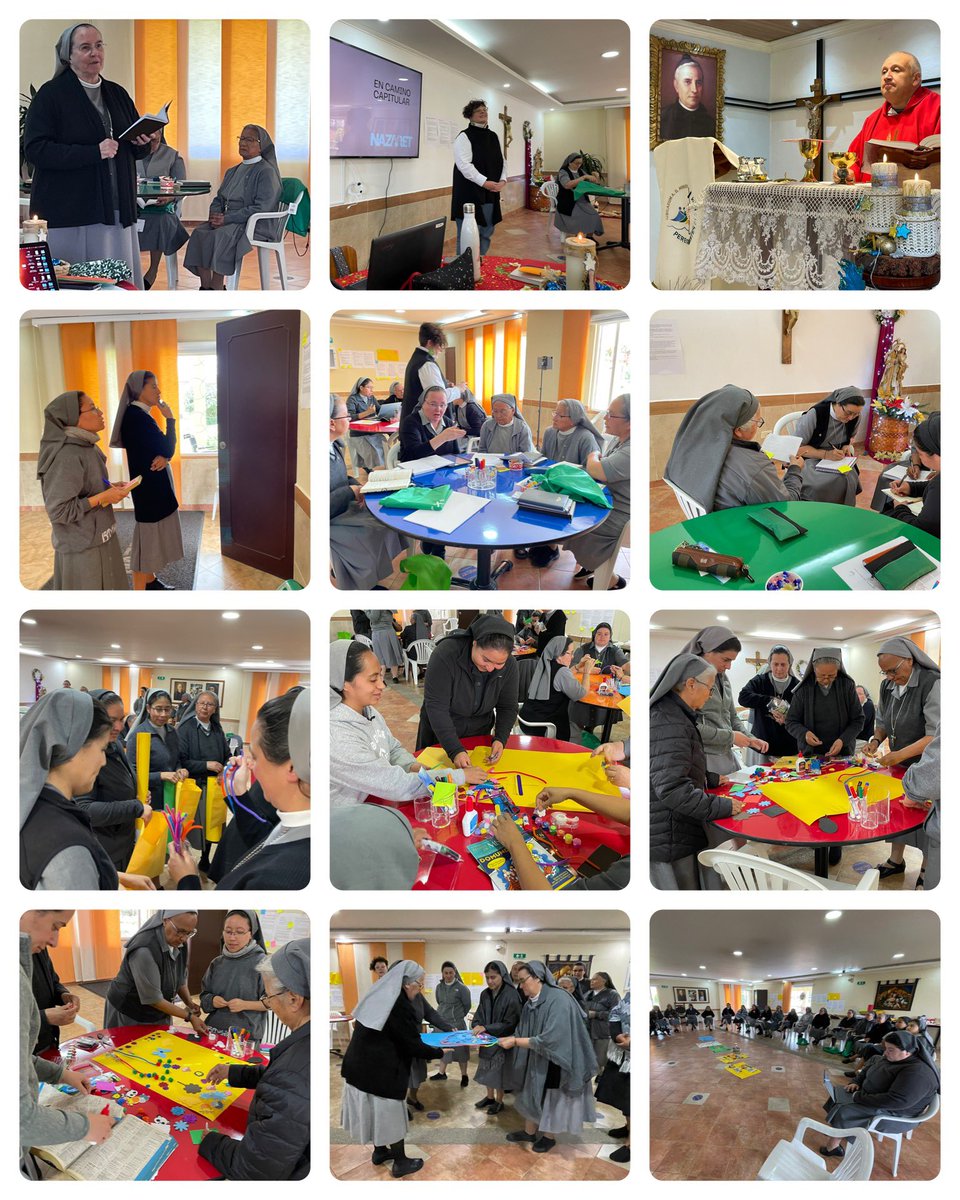 Trabajos en la Asamblea para ir discerniendo los temas que nos preocupan: Misión Compartida, Gobierno Global #NazaretFamilia