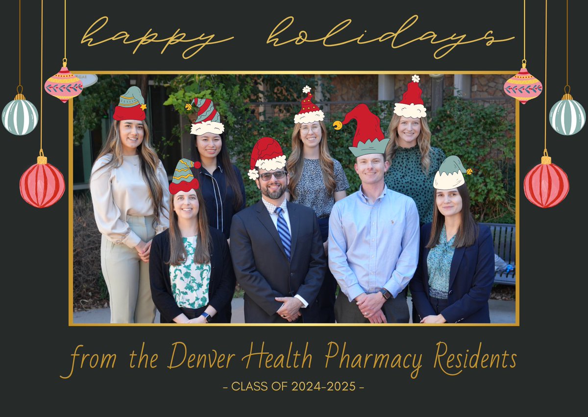 Happy Holidays from the Denver Health Pharmacy Residents! 🫶🏼