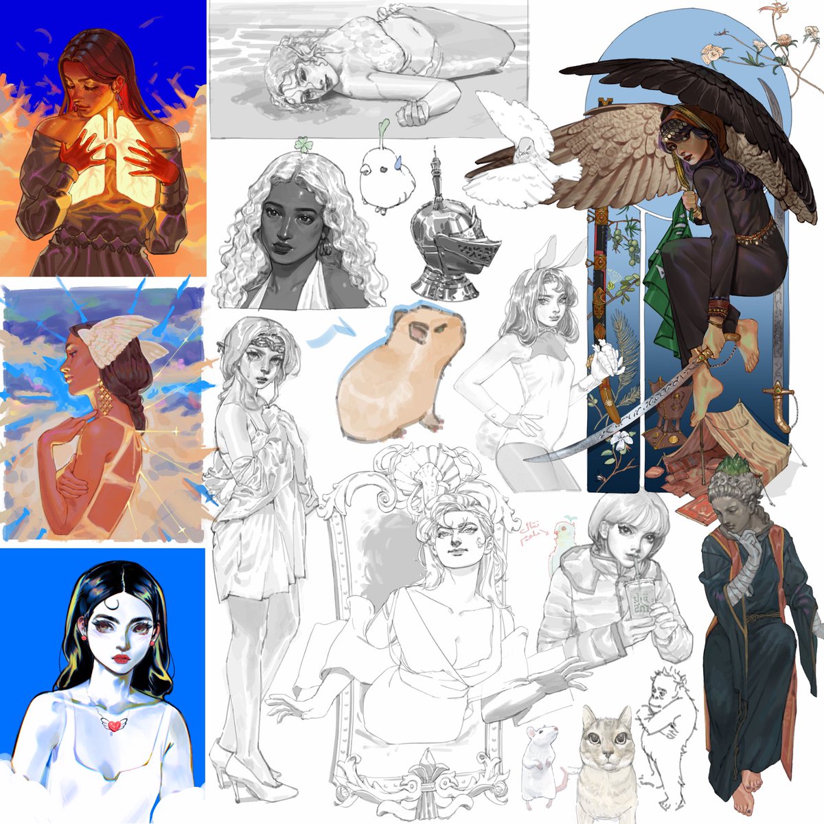 بعض رسماتي اللي عجبتني السنة ذي ✍️