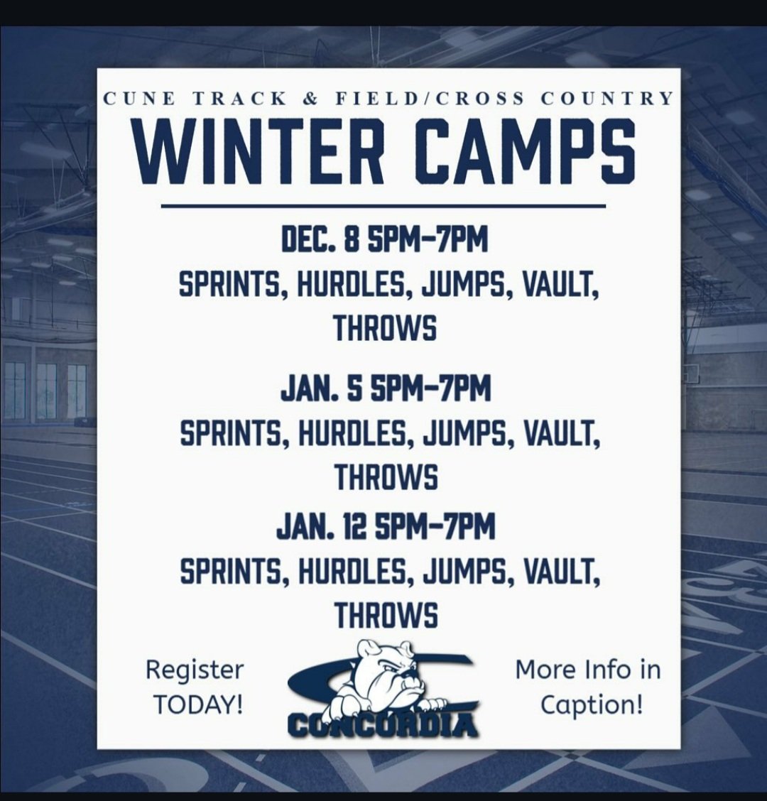 Mclaughlin3Ed's tweet image. New Years Resolution: 
Get better everyday! 

We have 2 camps left this winter to help you get ready for the 2025 Season!

Here is the link:
cune.edu/athletics/team…

Hope we see you soon!!!

Coach Ed

linktr.ee/cunetfxc
#CUthrowNe #earnedit #CUNEJump #VaultDawgs