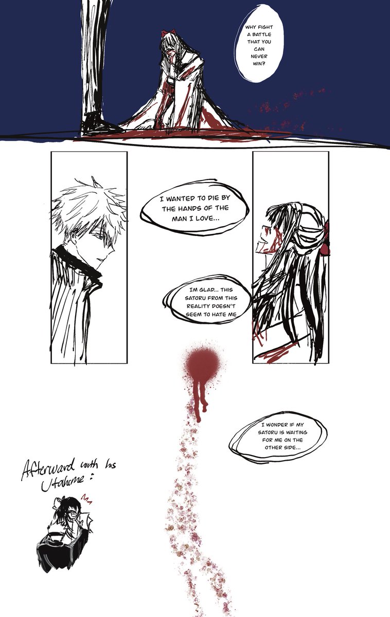 Sincerely__ying's tweet image. I’ve seen a lot of obsessive Gojo aus…but what about obsessive curse user Utahime?👀

#gojohime #gouta #jik #JujustuKaisen #五歌 #呪術廻戰