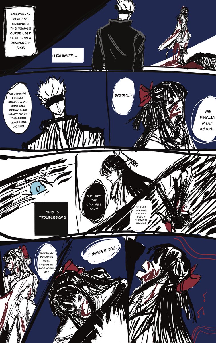 Sincerely__ying's tweet image. I’ve seen a lot of obsessive Gojo aus…but what about obsessive curse user Utahime?👀

#gojohime #gouta #jik #JujustuKaisen #五歌 #呪術廻戰