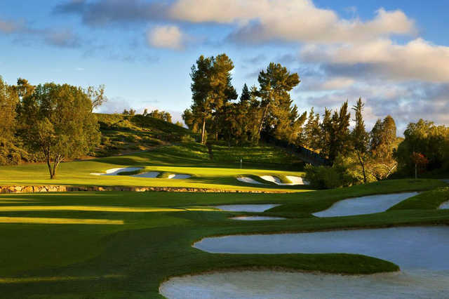 Hole #4 Par 4 433 yards. Fairway bunkers on the right start at 250yds. A creek runs down the left side of the fairway and cuts across the fairway separating the green complex which is incredible and very beautiful. The hole plays into the wind. This hole is called El Diablo!