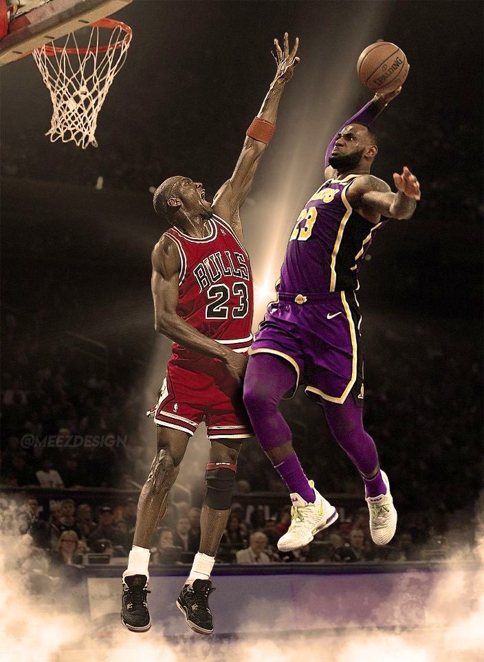 SaintTrece's tweet photo. We can ALL admit that we should leave the Lebron/Jordan Debates In 2024? 

LeBron James is already the solidified G.O.A.T https://t.co/Z5CYPxtMjo
