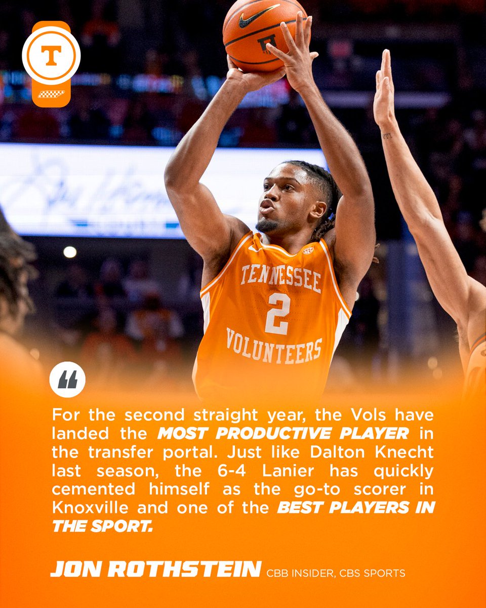 Tennessee Basketball (@vol_hoops) on Twitter photo .<a href="/JonRothstein/">Jon Rothstein</a> lists both Zakai Zeigler and Chaz Lanier as Early Season All-Americans ⤵️ .<a href="/JonRothstein/">Jon Rothstein</a> lists both Zakai Zeigler and Chaz Lanier as Early Season All-Americans ⤵️