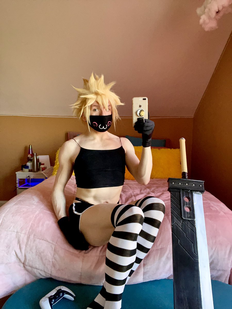 fmbycloudstrife's tweet photo. Would you give belly rubs to Cloud Strife’s strong femboy tummy? Happy Final (Fantasy) Femboy Friday of 2024 :3 #femboy #feminineboy #cloudstrife #cloudstrifecosplay #cosplay #finalfantasy #gay #femboyfashion #femboycosplay #femboythighs #femboymidriff #femboytummy #femboytwt #gaytwt