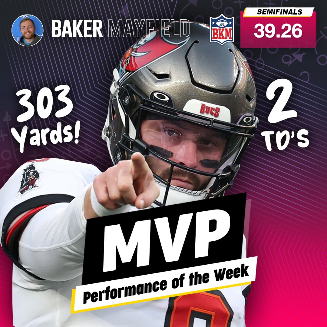 Baker Mayfield is the Semifinals MVP, helping Luke Jackson avoid last place!