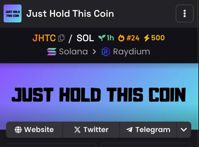 jholdthiscoin's tweet photo. WE JUST PASSED HOT 🔥 TRENDING #24 NOW ON DEXCREENER NOW

WE WILL GOING TO TOP #1 TRENDING ANYTIME

https://t.co/TnOKcmVLR0

BE READY GUYS

DREAM BIG IS REAL https://t.co/xRLVEWs7n5