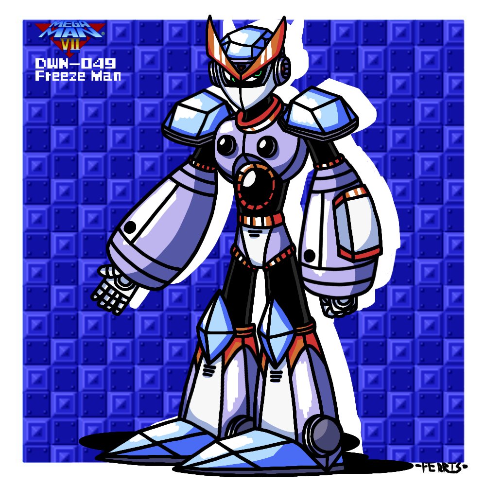 FerrisFrokarril's tweet photo. Drawing every single Robot Master until I forget: Day 49

DWN-049 - Freeze Man

#megaman #rockman #fanart #freezeman #robotmaster
#rkgk #capcom #art https://t.co/XnpSijvaUS