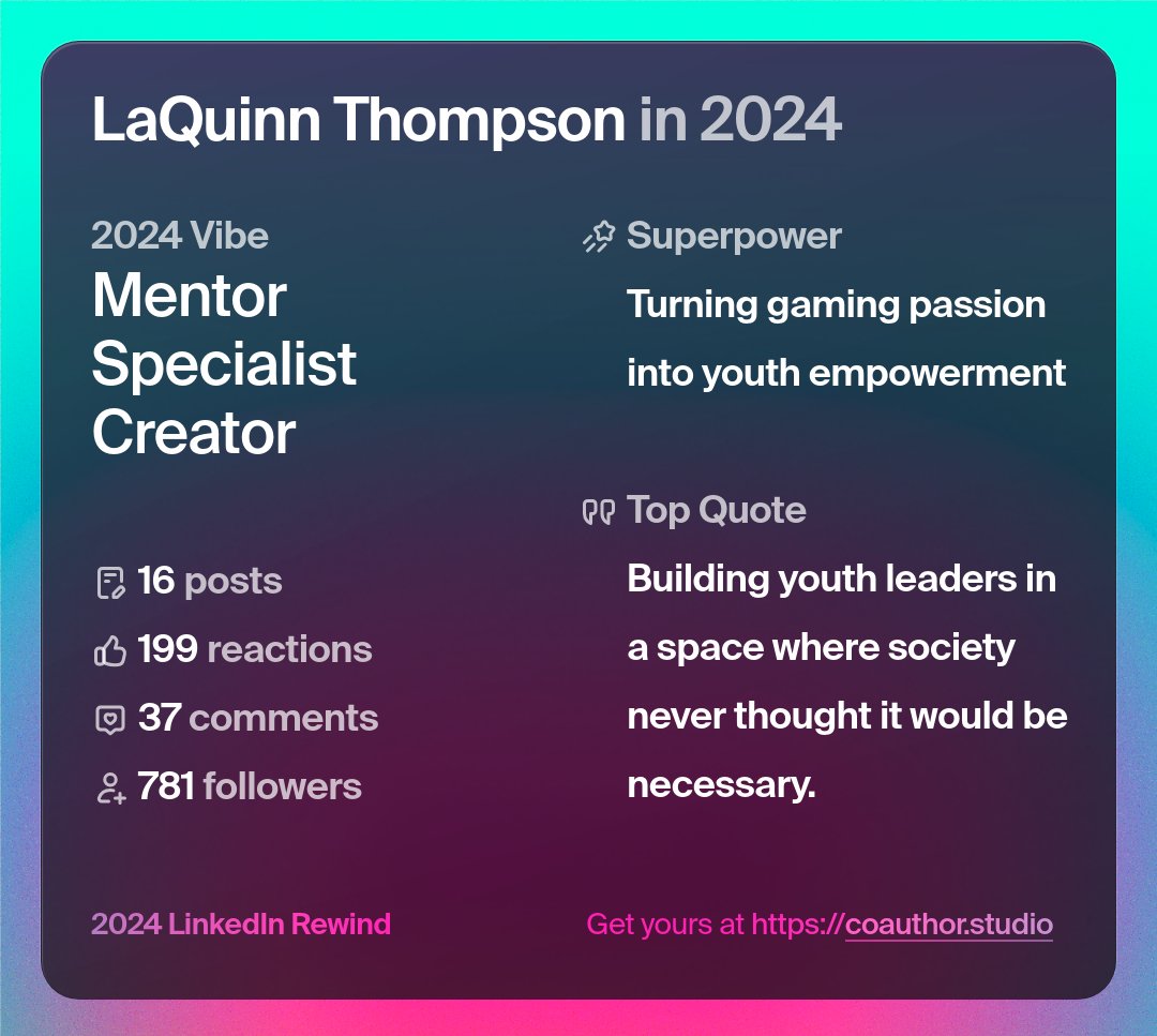 TruBeastMode31's tweet photo. After investing time into my LinkedIn profile, I started to get connected with some inspirational like minded professionals. As 2025 draws closer, I'm prepared to dive even more into the esports scene and grow my portfolio. 2025 is the year to Thrive!
#gobeastmode ##TheBEASTFam https://t.co/BnSsB96Vuw