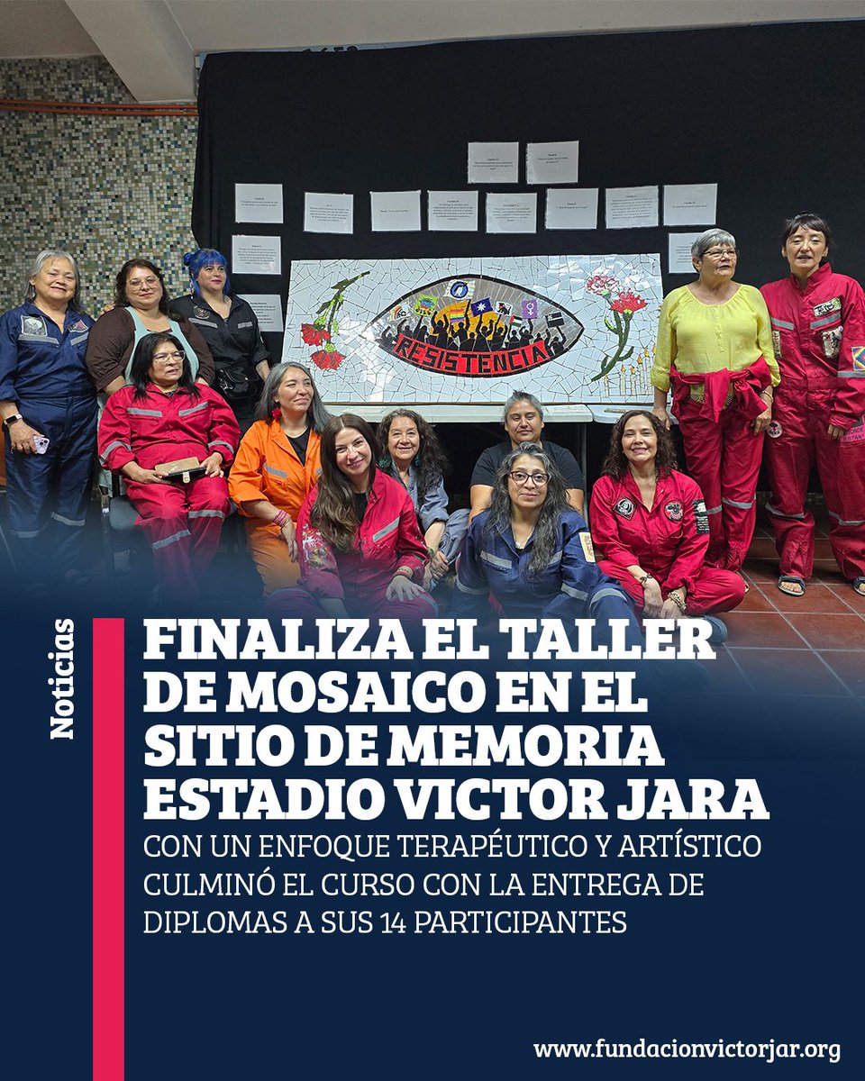 📍Con un enfoque terapéutico y artístico culminó el taller de mosaico con la entrega de diplomas a sus 14 participantes que destacaron la oportunidad que les brindó el curso, agradeciendo el espacio de sanación y creación. 
Lee la nota aquí: bit.ly/4gJxoWM