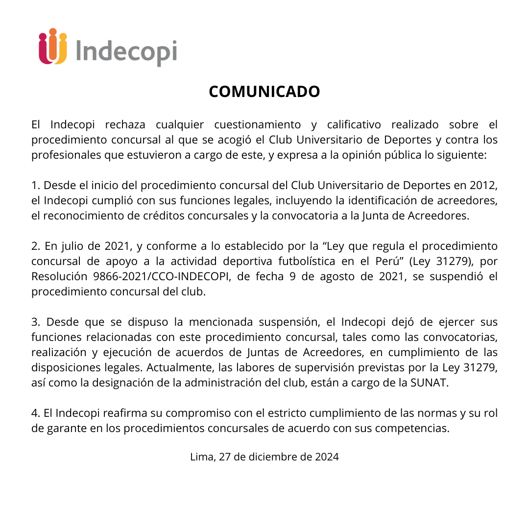 IndecopiOficial's tweet photo. #Indecopi informa lo siguiente ⤵️ https://t.co/Dp6HvorWWW