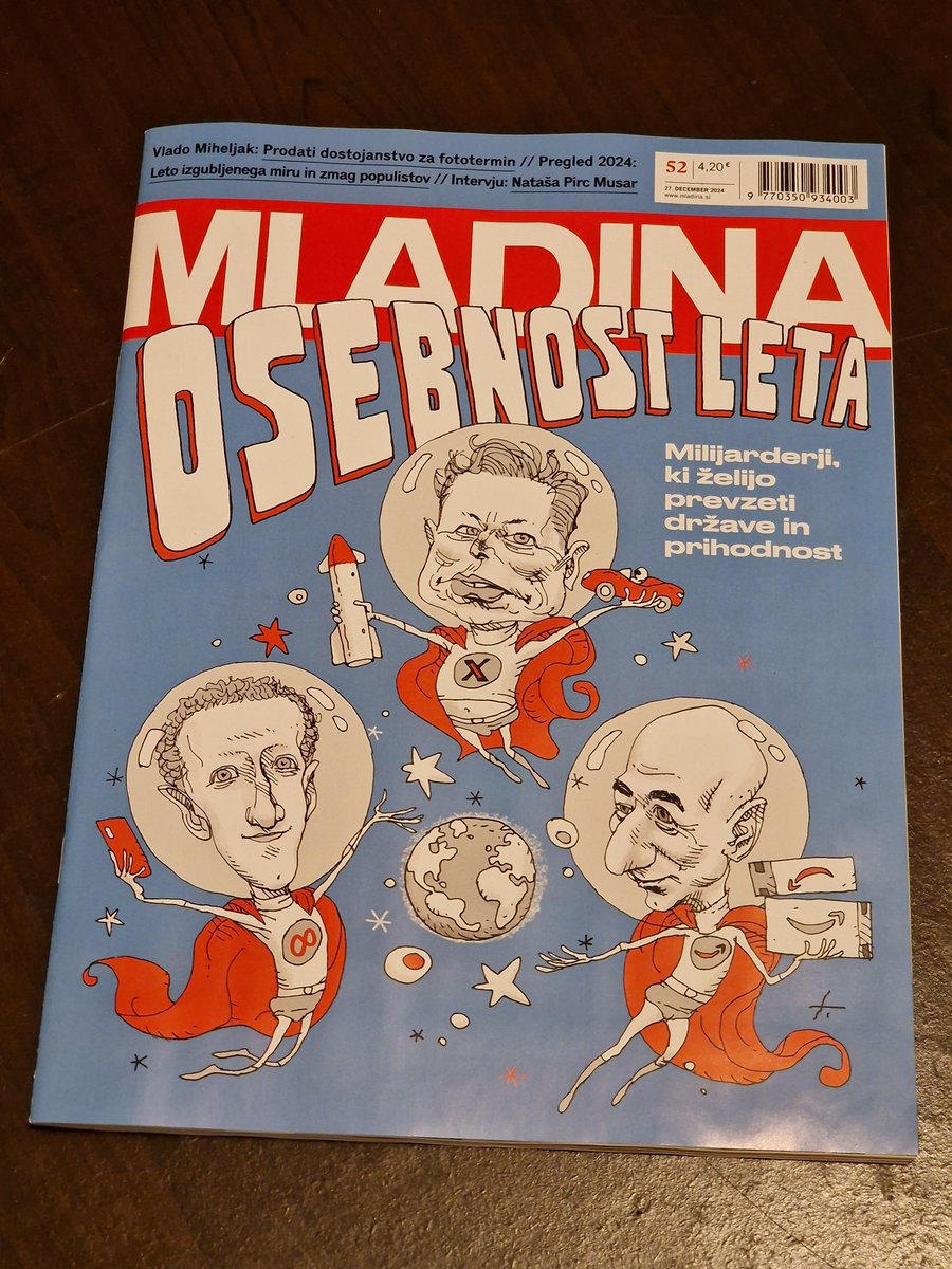 Še zadnja Mladina letos. 🗞️ Ekipa, hvala za še eno leto zanimivih, aktualnih vsebin in poglobljenega branja. 😊 Vse dobro v 2025!