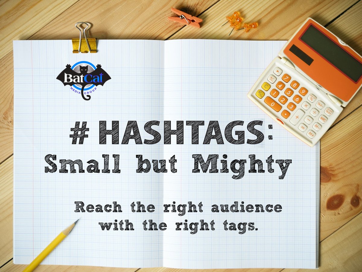 BatCatMedia's tweet image. Unsure which hashtags to use? Start by researching industry-specific keywords and experimenting to see what works best. 🎨 #BatCatMediaGroup #HashtagPower