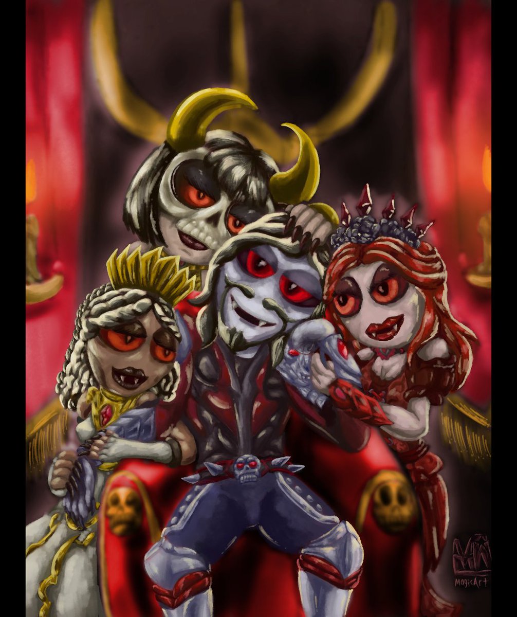 "Strahd and The Brides"
•
So I'm in a Curse of Strahd game and was commissioned by the DM for a portrait of Strahd and his brides Ludmilla, Volenta and Anastrasya
•
Certainly you wouldn't mind if they had you for Dinner
•
#curseofstrahd #dndart #digitalpainting #vampireart