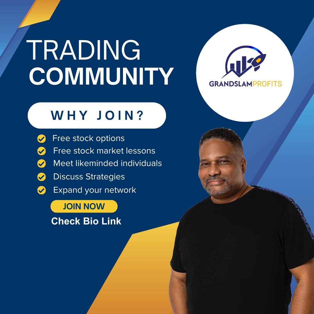 GSProfits's tweet image. Ready to level up your trading game? 🚀
Join the GrandSlam Profits community for:
✅ Market insights
✅ Stock options strategies
✅ Networking with traders
✅ Actionable strategies
Don’t just trade—THRIVE. 💰 Check the link in bio!
#Trading #StockMarket 

discord.gg/7w5ZtKp769