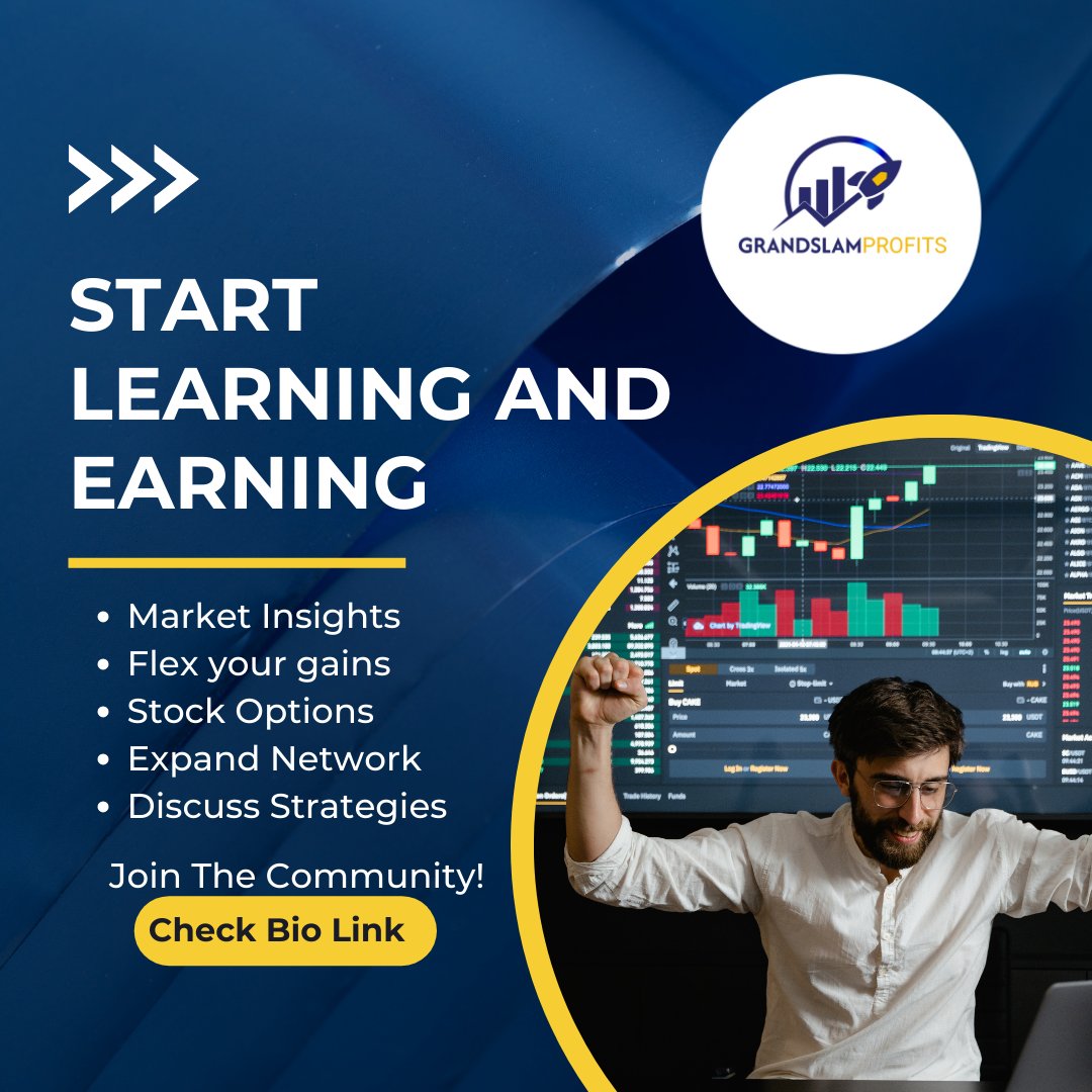 GSProfits's tweet image. Looking for a supportive trading community? 
✅ Free stock options
✅ Free market lessons
✅ Connect with like-minded traders
✅ Expand your network
✅ Discuss winning strategies
Join GrandSlam Profits now and level up!  
#Trading #StockMarket #invest

discord.gg/7w5ZtKp769
