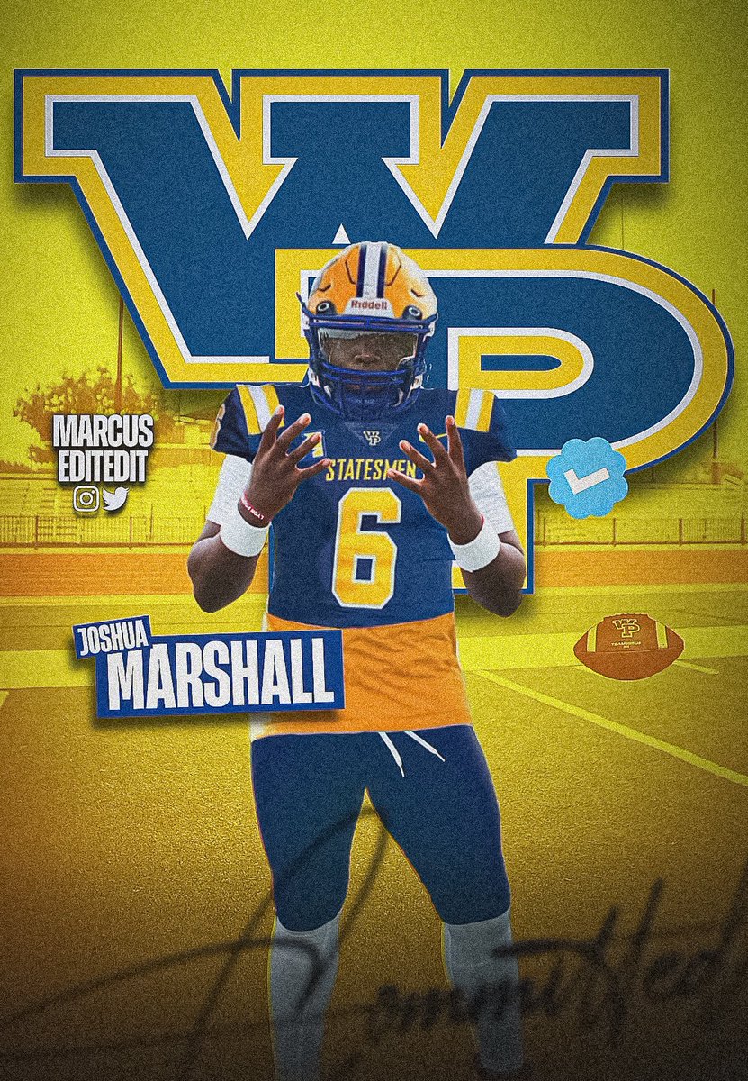JMarshall_40's tweet photo. After a great conversation with @CoachGrantG i am proud to announce that i am committed to William Penn University 🚀#AGTG @HeathHawksFb @CoachScarter @CoachBlacknall_ https://t.co/w0DOqqG1of