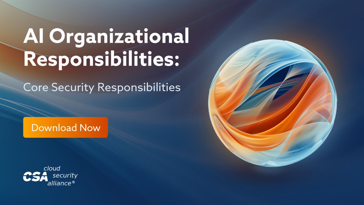 cloudsa's tweet photo. This publication provides a comprehensive guide for enterprises to securely develop and deploy AI/ML systems. It covers data protection, model security, and vulnerability management using frameworks like NIST AI RMF and CSA CCM.

Download Now → https://t.co/uwu8ldTpgL https://t.co/j3W6B5OZeY