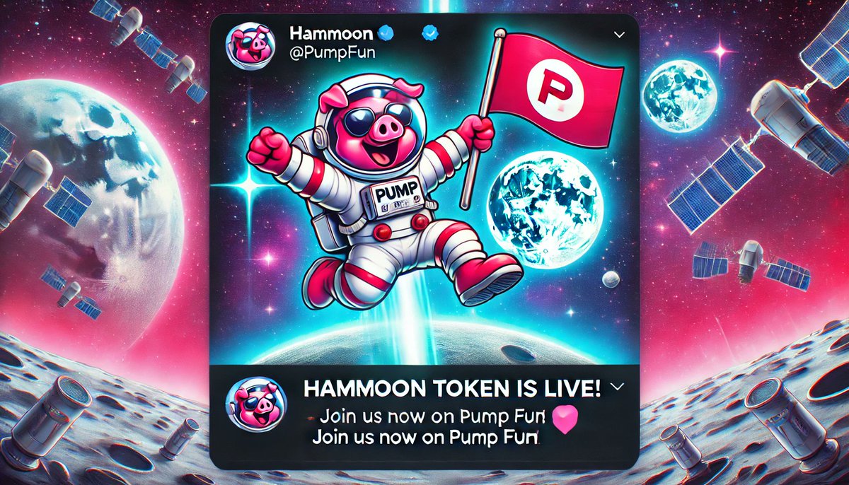 HAMMOONcrypto's tweet photo. 🌕🚀 The wait is over – the HAMMOON token is officially live on Pump Fun! 🎉🐷 Don’t miss your chance to be part of the next big meme coin sensation. Join the HAMMOON journey and let's conquer the moon together! ✨
👉https://t.co/dj03tzf6m7
#HAMMON #ToTheMoon #MemeCoin https://t.co/FkdrF8TaqF