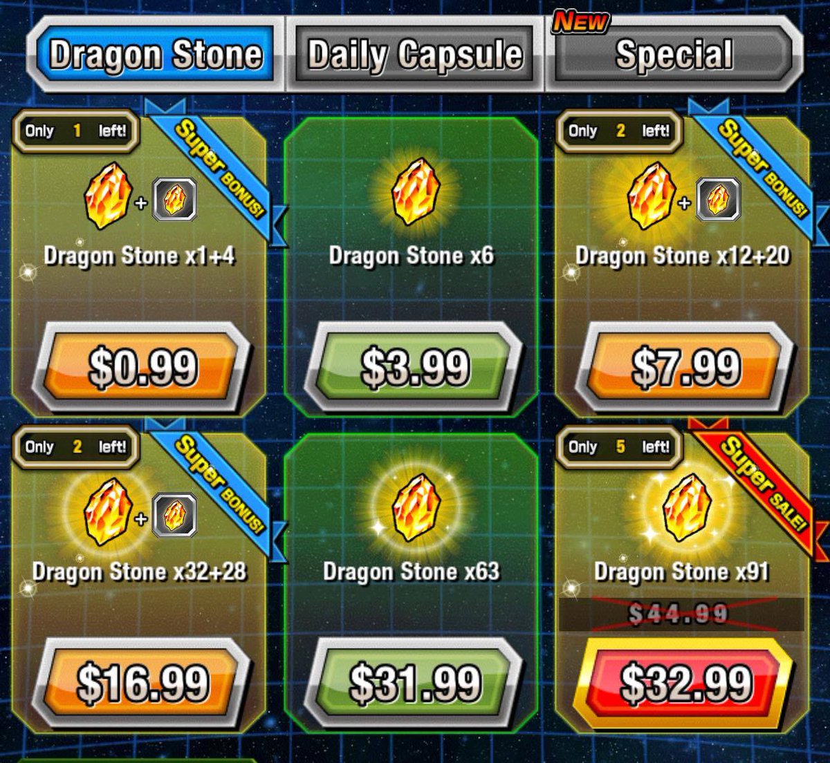 InfinitStones's tweet image. Global Dokkan Stone/Ticket packs now LIVE

(DM for more information or Form to purchase) 

stones sale:

2x $8
2x $17
5x $33
= $152

tickets:

1x $4
1x $12
2x $33
= $59

pair of tickets = $117

stones sales + pair of tickets = $268